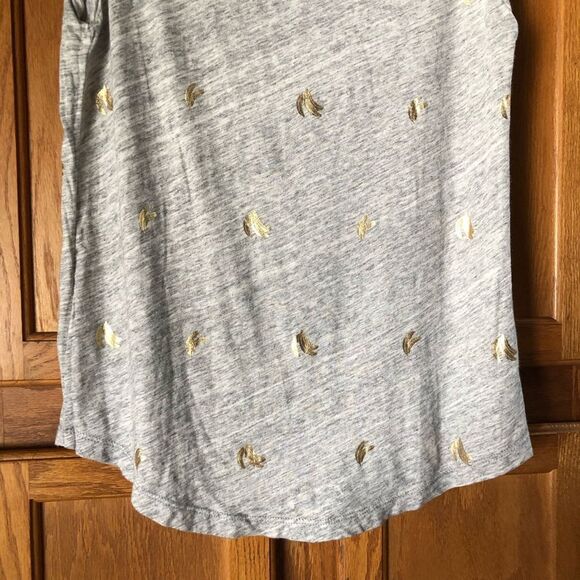 J Crew Scoop Neck Metallic Banana Heather Sleeveless Top Gray - XS - Picture 9 of 12